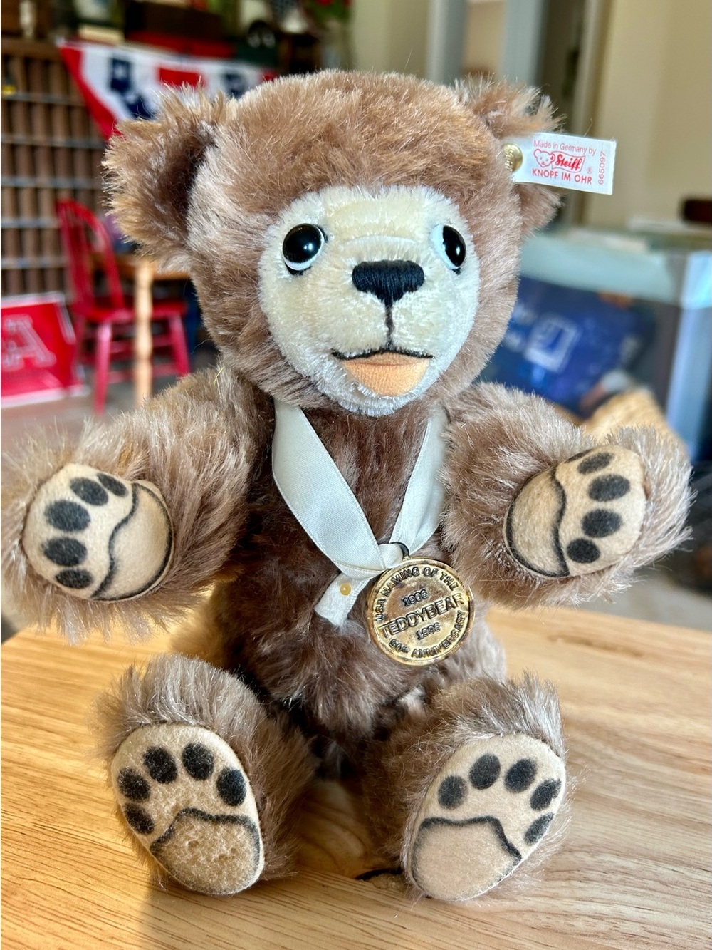 Vintage 1996 Steiff Berryman Teddy Bear Limited Edition #04868